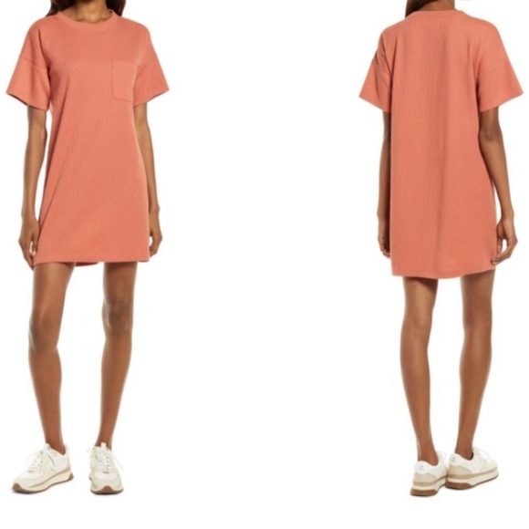Madewell Dresses & Skirts - MADEWELL Ribbed Short Sleeve T-Shirt Dress Size XS